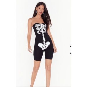 Stapless Skeleton Romper
